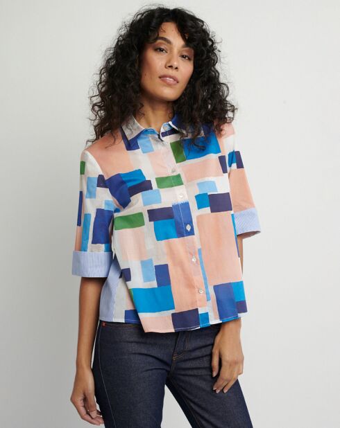 Chemisier Checo Josephine bleu