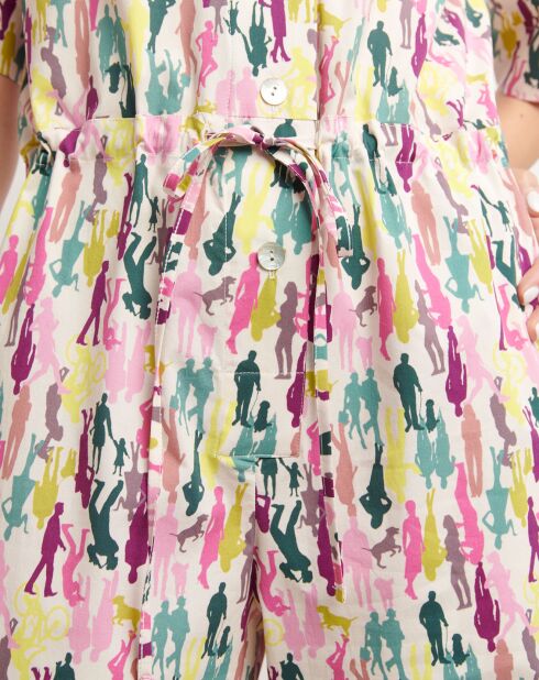 Pecano jumpsuit Being meerkleurige set