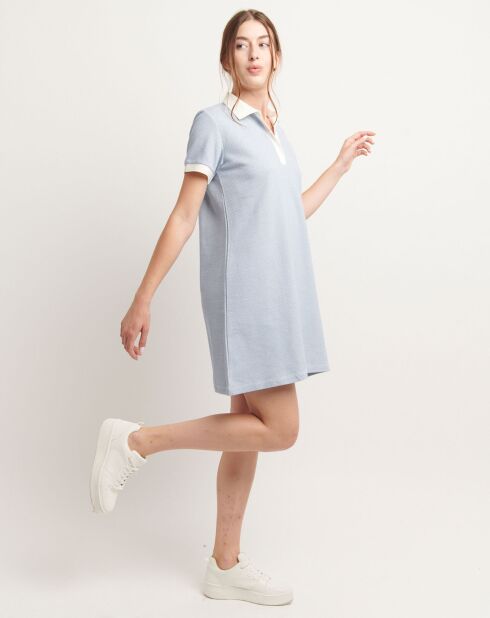 Abito in maglia blu Ralor Jacquard