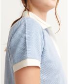 Abito in maglia blu Ralor Jacquard