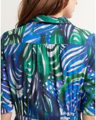 Ridil Aqua groen/blauwe hemdjurk