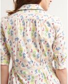 Meerkleurige Ridil Mini-jurk
