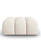 Pouf Velours Piki beige clair - 90x87x40 cm