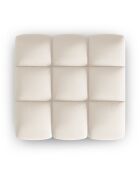 Pouf Velours Piki beige clair - 90x87x40 cm