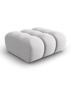 Pouf Velours Piki gris - 90x87x40 cm