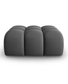 Pouf Velours Piki gris - 90x87x40 cm