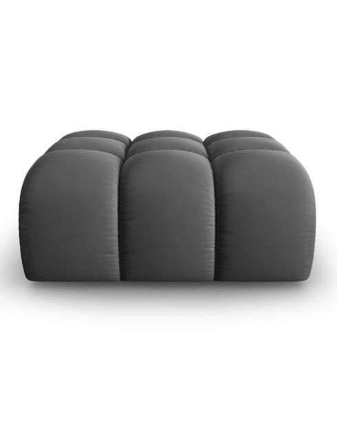 Pouf Velours Piki gris - 90x87x40 cm