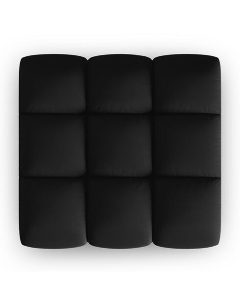 Pouf Velours Piki noir - 90x87x40 cm