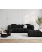 Pouf Velours Piki noir - 90x87x40 cm