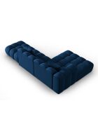 Canapé d'angle gauche Modulaire Velours Piki 5 Places bleu roi - 294x175x70 cm