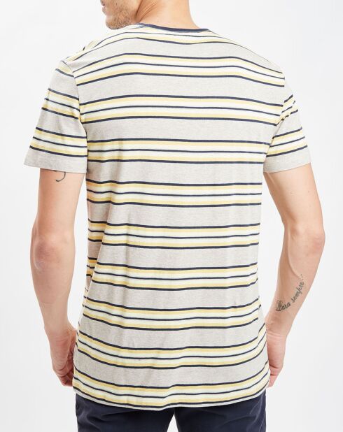 T-Shirt Bim Slaka Bim rayures beige/jaune