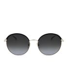 Zwart/zilveren zonnebril voor dames