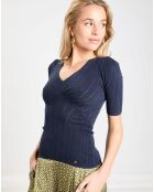 Top en maille Lila marine