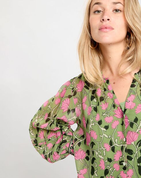 Camisa Theoxane Frieze