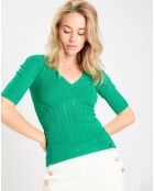 Top en maille Lila vert