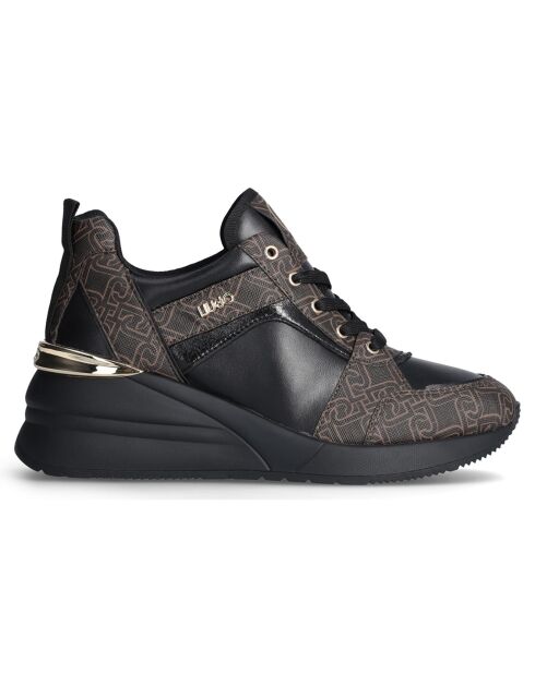 Sneakers Alyssa marron/noir