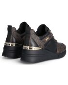 Sneakers Alyssa marron/noir
