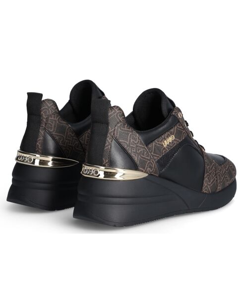 Sneakers Alyssa marron/noir