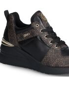 Sneakers Alyssa marron/noir