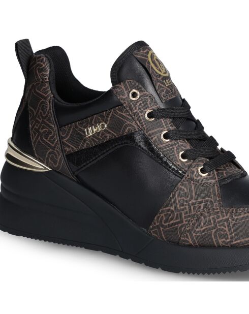 Sneakers Alyssa marron/noir