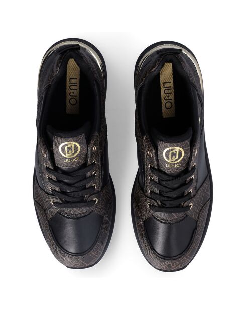 Sneakers Alyssa marron/noir
