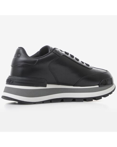 Sneakers en Cuir Tiphaine noires