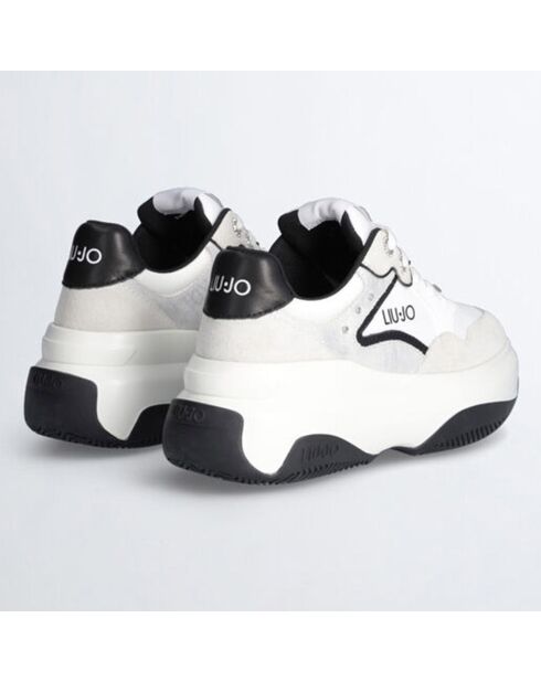 Sneakers Jane blanc/noir/argenté