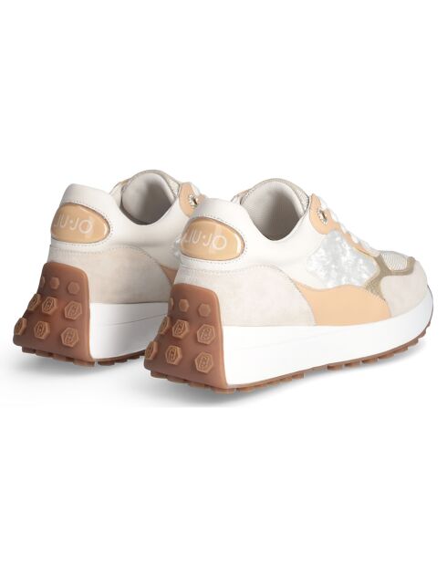 Sneakers en Cuir Lolo beiges