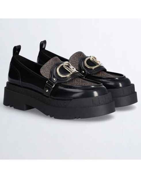 Mocassins Love marron/noir