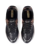 Sneakers en Cuir Mahaut noir/marron