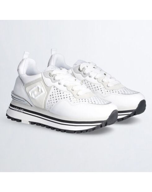 Sneakers en Cuir Mahaut blanches