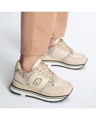 Sneakers en Cuir Rym beiges