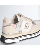 Sneakers en Cuir Rym beiges