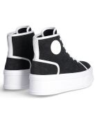 Sneakers Maora noir/blanc - Talon 5 cm