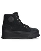 Sneakers Maora noires - Talon 5 cm