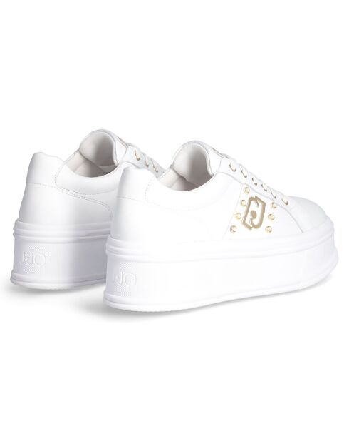 Sneakers en Cuir Marine blanches