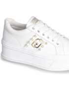 Sneakers en Cuir Marine blanches