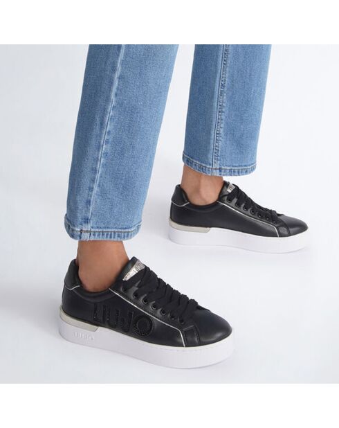 Sneakers en Cuir Silvia noires