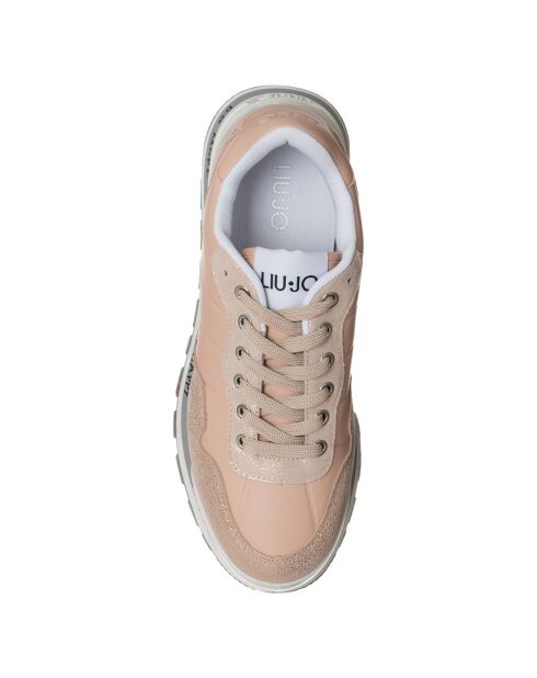 Sneakers en Cuir Lena roses