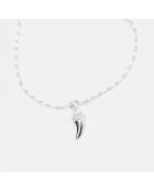 Bracelet corne en Argent