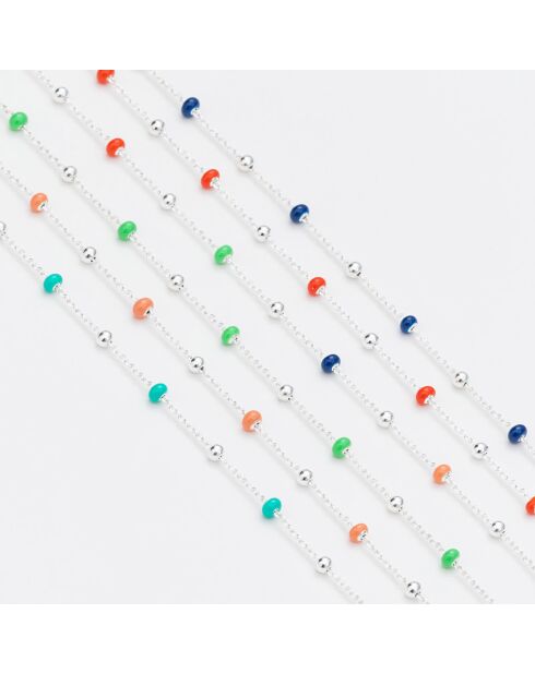 Pulsera de plata y esmalte