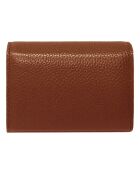 Porte-cartes Ambre cognac - 11.5x8x2 cm