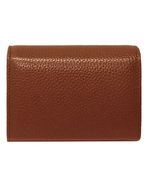 Porte-cartes Ambre cognac - 11.5x8x2 cm