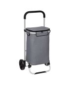 Chariot 2 roues Alu Fraîcheur 50L gris - 46x34x96 cm