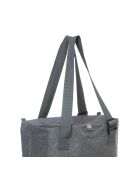 Sac shopping roulant 30L gris - 34x20.5x56 cm