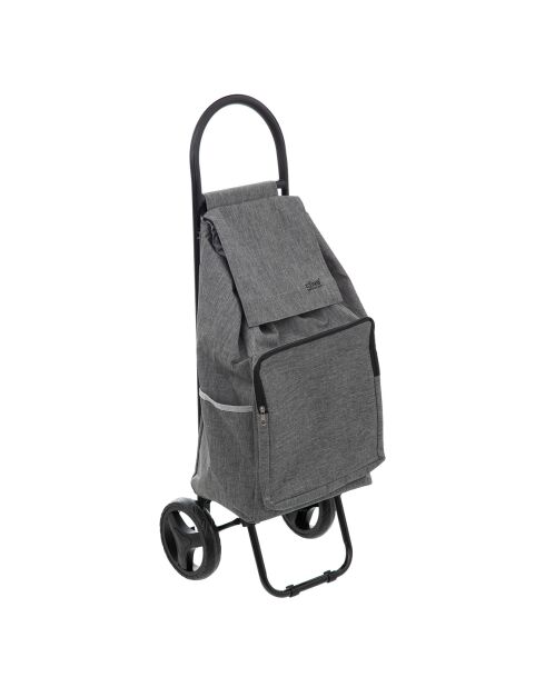 Chariot 2 roues Nomade 36L gris - 34x30x95 cm