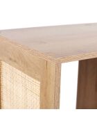 Rangement modulable 4 cases Bali marron - 66x66x32 cm