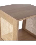 Rangement modulable 3 cases Bali marron - 34x99x32 cm