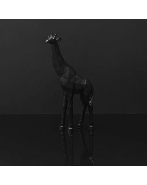 Girafe Origami noire - 19x40x8.5 cm