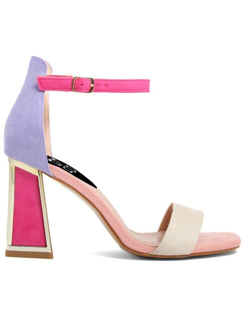Sandales Carmen roses - Talon 9 cm